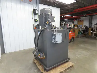 Parker Hydraulic Power Unit 44GPM 200Gal Tank Dual Variable Pump 40Hp 230/460V