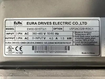 USED Eura Drives EM30-0015T3J1