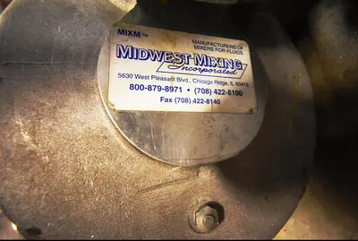 Agitator, Stainless Steel, Midwest Mixing, Stainless Steel Agitator, Pneumatic #5991105