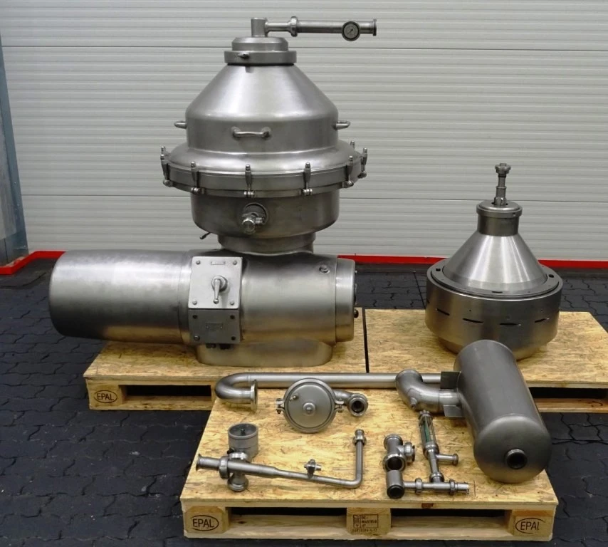 Alfa-Laval MRPX 214 TGV-74T warm milk separator, 316SS.