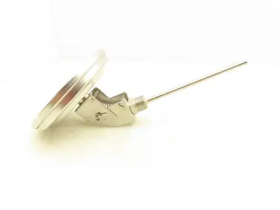 WIKA Temp Gauge 0-120 F 2 Degree Subd 5" Dial 1/2" NPT 6" Probe Stainless