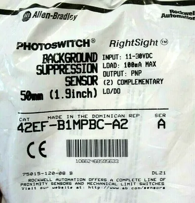 NEW ALLEN BRADLEY 42EF-B1MPBC-A2 SUPPRESSION SENSOR SER.A 42EFB1MPBCA2