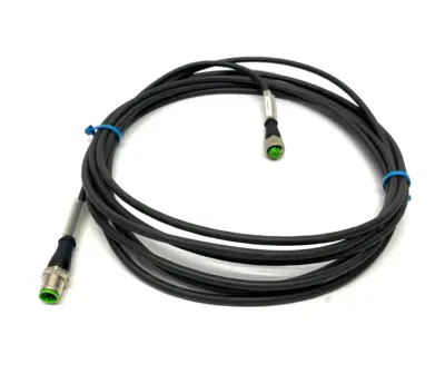 USED MURRELEKTRONIK EOL CORDSET M12 MALE 0° TO FEMALE 0° A-COD.