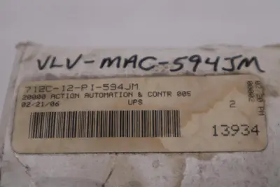 MAC 712C-12-PI-594JM SOLENOID VALVE - STOCK GF270A