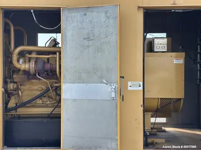 Used Caterpillar 800 kW Diesel Generator Set – CAT 3412, 1180 HP, 480V, 852 Hours, Enclosed with Fuel Tank