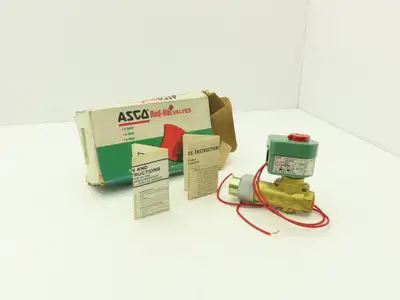 Asco 8266D53V Solenoid Valve 240VAC/60Hz 15.4W 200PSI # 2 And 4 Oil 1/2"NPT