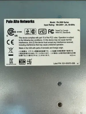 Palo Alto PA-3020 Enterprise Firewall Appli 12 Port 520-000070-00B (12.4.5)
