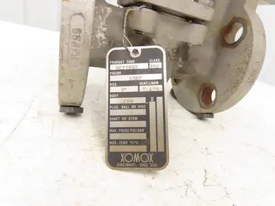 Tufline 0367 1" Flanged 300 Stainless Plug Valve Pneumatic Actuator & Positioner