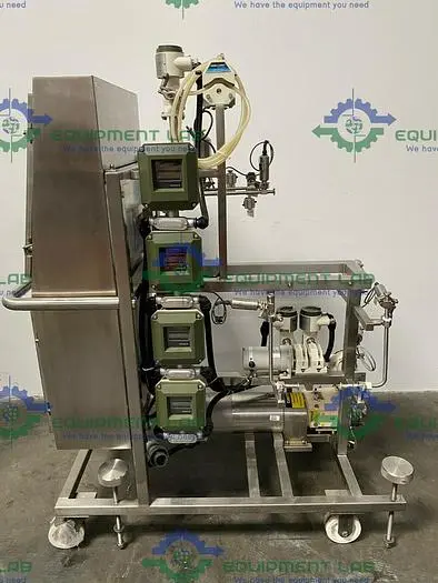 Used MILLIPORE TANGENTIAL FLOW FILTRATION SYSTEM SKID W/ WAUKESHA 015 PUMP & MORE Chromatography | Equipment Lab #486017