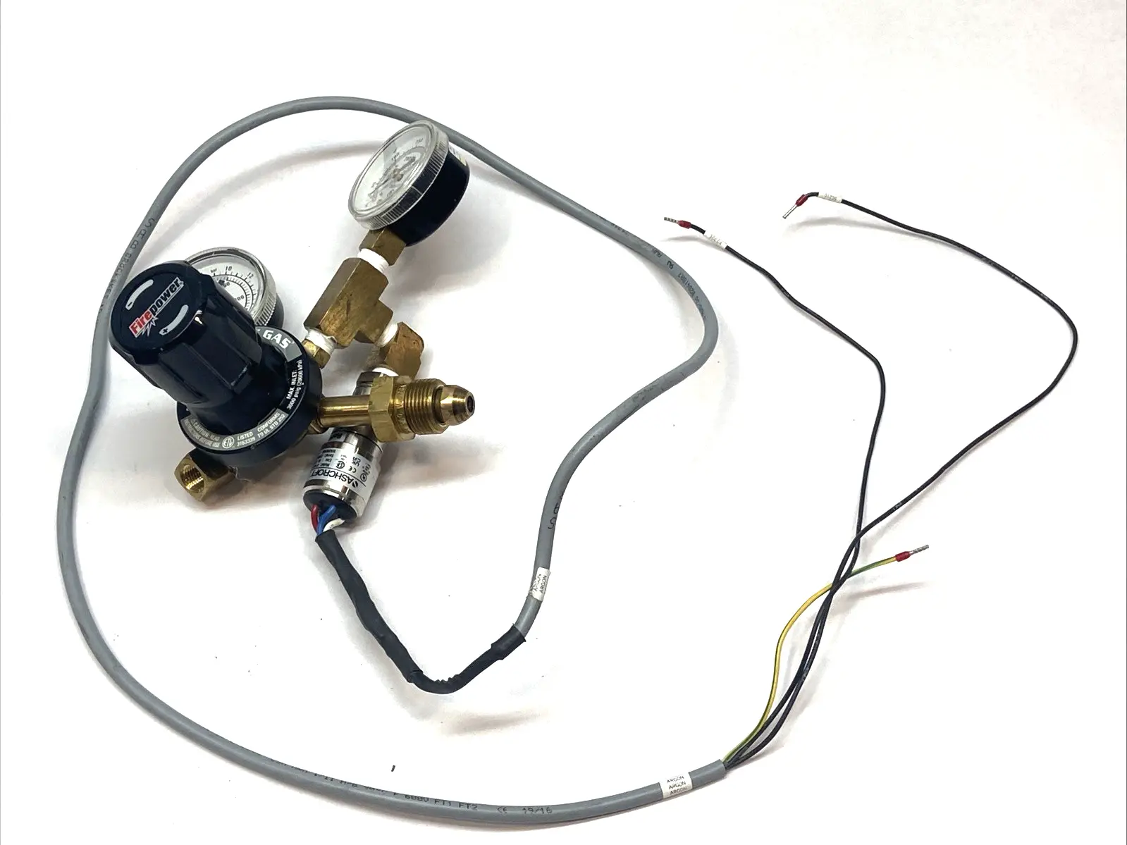 Used Firepower Inert Gas Regulator 0-150psi w/ Ashcroft Pressure Switch Regulators Michigan US | Maverick Industrial Sales #1395720