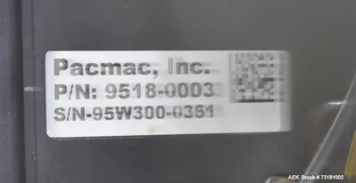 Used PACMAC 9500 Bagger Only Vertical Form & Fill Illinois US | Aaron Equipment #86714