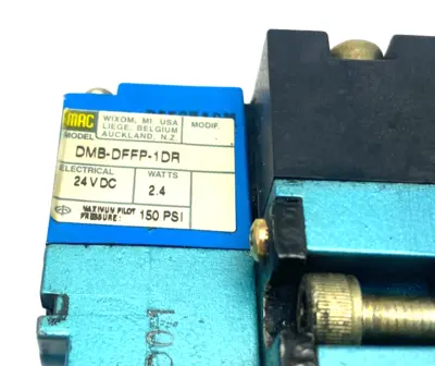 MV-P2A-AADB-DM-DFFP-1DR9 | MAC Valves  Solenoid Valve VAC to 150psi - Used