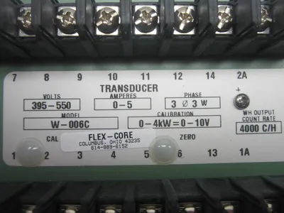 New Flex-Core W-006C Transducer 3 Phase 3 Wire W006C