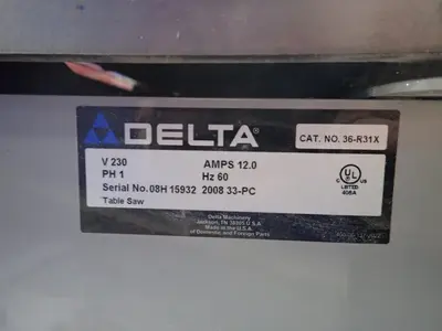 Used DELTA 36R31X Woodworking Table Saws Ohio US | HGR 24 #1278481