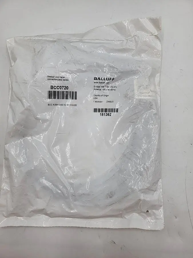 New | in-Stock BALLUFF BALLUFF BCC0720 CABLE Cable & Wire | ND Industrial Surplus #1217213