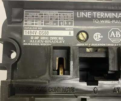 Used ALLEN-BRADLEY 1494V-DS60 Miscellaneous Equipment (Electrical & Power) Ohio US | Surplus Asset Holdings #1243906