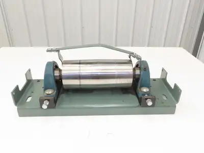 Hytrol 4"x 9" Crowned Tail Pulley for 24" Conveyor 21"BF 8" Belt Under Roller
