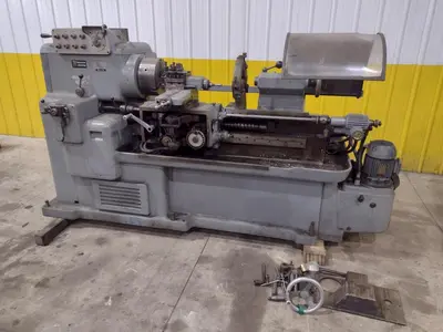 15" X 32" MANNAIONI MAN-AU-CYCLE THREADING LATHE, 4" HOLE: STOCK #16992