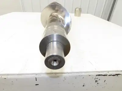 Stainless Steel Screw Feed Auger Food Grade 6-9/16" OD 50-1/2"L Custom