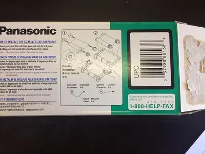 PANASONIC KX-FA136 GENUINE INK FILM ONE ROLL-NEW IN BOX