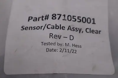 NEW TRI-TRONICS RSR-1 / RSR1 PART 871055001 SENSOR CABLE ASSY STOCK H670A