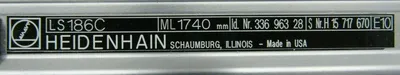 NEW HEIDENHAIN 336963-28 LINEAR ENCODER LS186C ML1740 MM 326-797-04 33696328