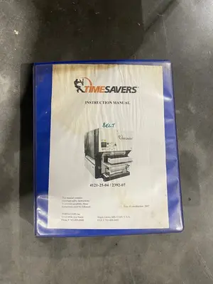 52" TIMESAVER 4121-25-04 DUAL HEAD METAL WET BELT SANDER