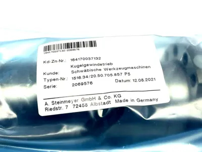 1516.34/20.50.705.857 | Steinmeyer  Ball Screw Assembly 164170037132 - New Other