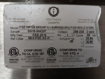 124-0101 Southern CaseArts FSE Self Serve Hot Case