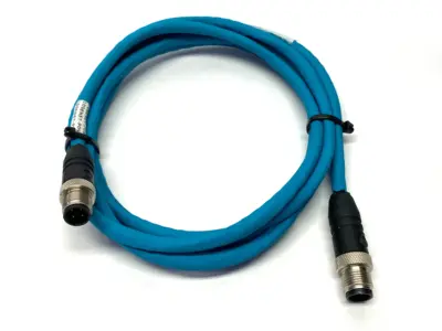 Used Lumberg Automation Double End Connector Cable M12 4-Pin 900004056 Cable & Wire Michigan US | Maverick Industrial Sales #1391252