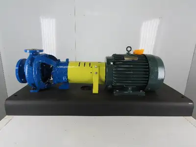 Flow Serve PE1YA5.25 10Hp 3"x1-1/2" Stainless Centrifugal Pump Package 230/460V