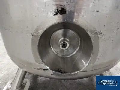 USED Precision 150 Liter Precision Stainless Jacketed Receiver Tank, 316L S/S, 45/100