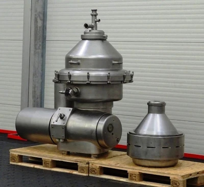 Alfa-Laval MRPX 214 TGV-74T warm milk separator, 316SS.