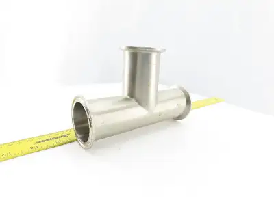 2" Flanged Stainless Steel Sanitary Tee