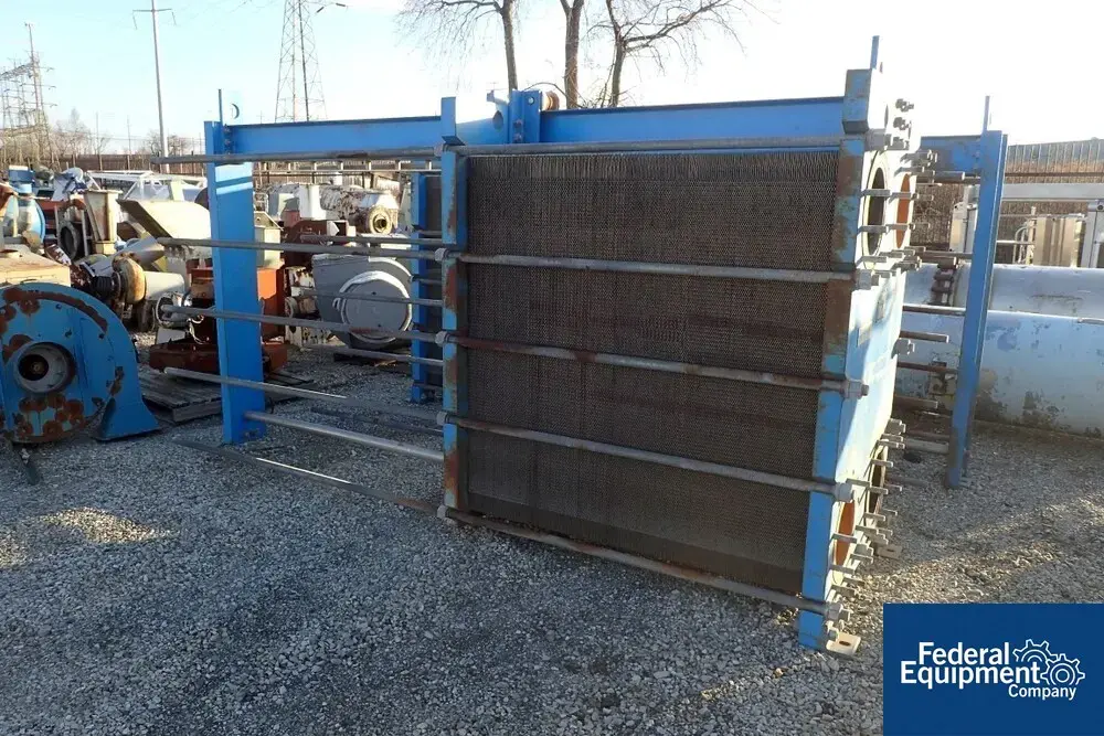 USED Graham 3,771 Sq Ft Graham Plate Heat Exchanger, S/S, 150#