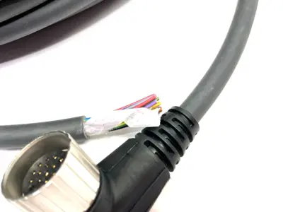USED LUMBERG AUTOMATION FEMALE 90° POWER CABLE SINGLE END M23 19-PIN