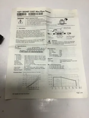 GF Signet 2507 Mini Flow Sensor