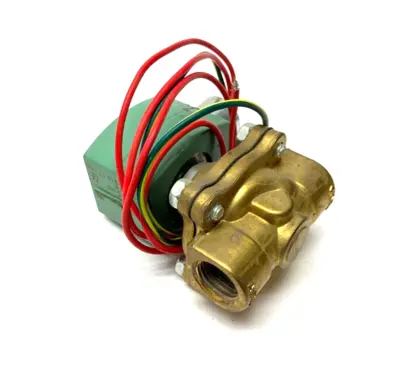 Used Asco Red Hat II 2-Way Solenoid Valve 120VAC 5/8" Orifice 1/2" NPT Solenoid Valves Michigan US | Maverick Industrial Sales #1473823