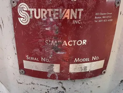 USED STURTEVANT SIMPACTOR 3B