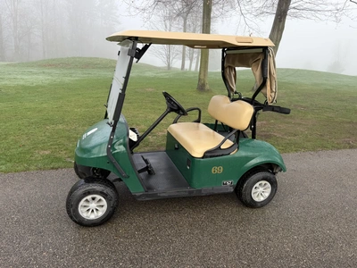 (1) 2019 E-Z-Go EFI golf cart with a Kawasaki gas engine, model 657061G01, includes canopy, fold-dow...
