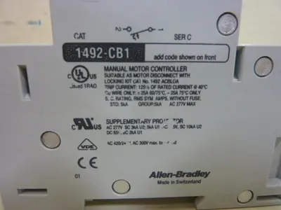 USED ALLEN BRADLEY 1492-CB1/G100 SER C