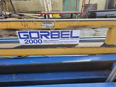 USED GORBEL 1 TON FREESTANDING CRANE