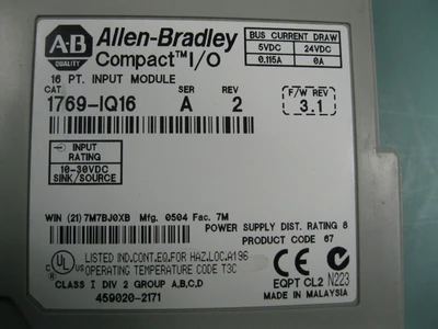 USED Allen-Bradley 1769-L30