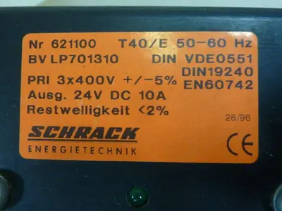 USED SCHRACK BV LP701310