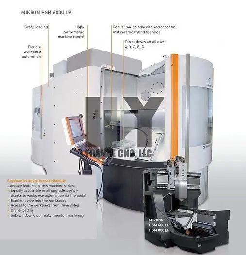 Used 2013 MIKRON MILL HSM 600U LP Vertical Machining Centers (5-Axis or More) | FRANKE CNC, LLC #1382302