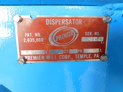 USED PREMIER DISPERSATOR DISPERSATOR