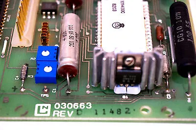 USED LEEDS & NORTHRUP 030663 AMPLIFIER CARD REV.D