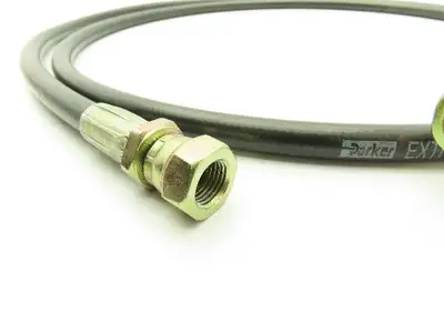 Parker H5007-4 Extreme Compact 1/4" x 90"  Hydraulic Hose Female JIC Swivel Ends