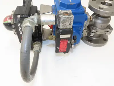 Flowserve 1-1/2" Stainless Ball Valve Compact II Pneumatic Actuator C30 SR-2C