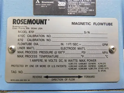 USED ROSEMOUNT ANALYTICAL 8701TSA005S1L1N5